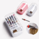 10/30 Holes Nail Art Drill Storage Box Grinding Polish Head Bit Holder Display Nails Drill Bits Organizer Stand Manicure Uñas