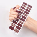 Fully Attached Finished Nail Plate Strips Semi Cured Gel Stickers Required Gel Polish Wraps Gel Art Stickers for Women Girls