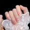 Press-on Nails Fake Nails Shining Extension Nail French Blush Magic Mirror Gold Powder Nail Manicure Removable Nail Patch