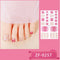 French Fake Toe Nails Set Press on Short Wearable False Nail Acrylic Nail Kits Nude Color Feet Nail Tips Removable Sticker