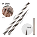 Nail Liner Brush Set Drawing Line Stripe Painting Flower Pen Metal Handle Nail Brushes Nail Art Manicure Tool New 6/9/12/15/18mm