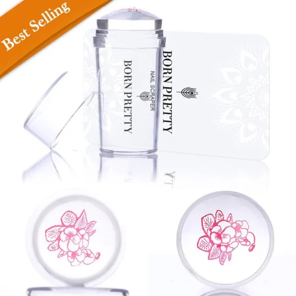 Born Pretty Jelly stamper Transparent Silicone Nail Art Jelly Stamper For French Nail And Best Stamping Prints - Image 3