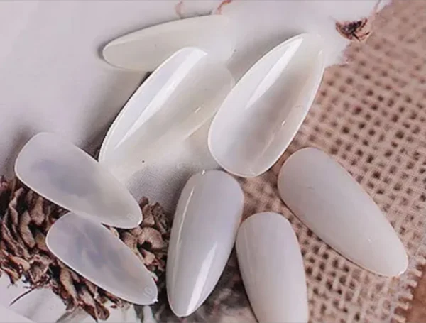 Full Cover Medium Almond False Nail Tips, 10 Sizes Manicure Fake Nails Acrylic Nail Art Tips for DIY Home Nail Salon Nail Design - Image 2