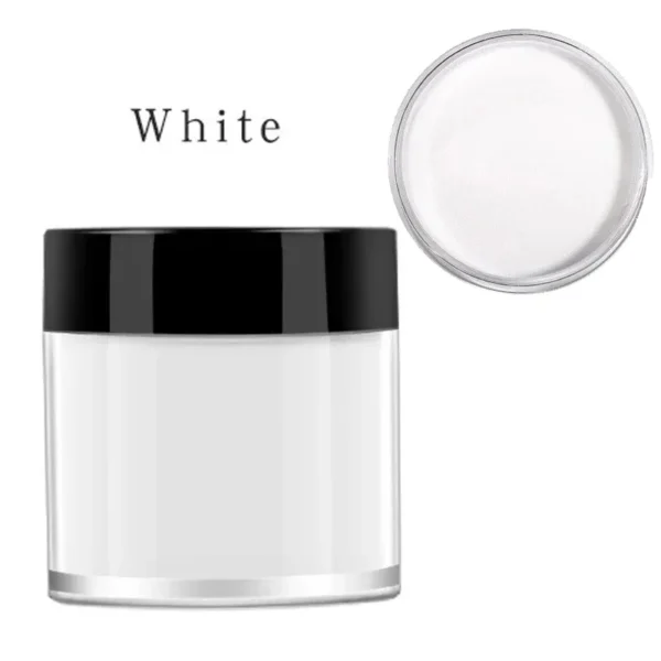 Nailcrafts Acrylic Powder 3D Nail Art and Tips French White Crystal Acrylic Powder For Nail And Manicure - Image 5