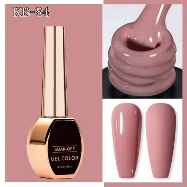 Nailcrafts Gel Nail Polish, 1Pcs 12ml Dusty Rose Nail Polish Dried-Rosey Brown Fall Soak Off UV LED Nail Lamp Nail Art Manicure Salon DIY Home