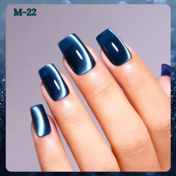 Nailcrafts Cat Eye Gel Nail Polish, 10ml BlUE Crystal Shine Cat Eye Gel Polish Magnetic Gel Nail Polish For Manicure - Image 4