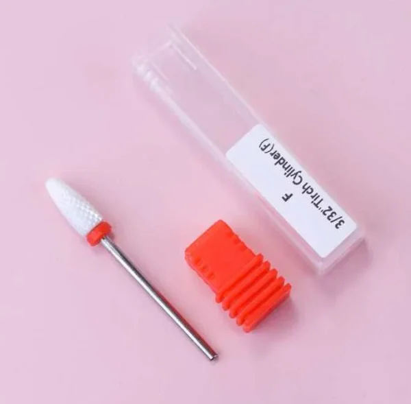 Ceramic Nail Drill Bits, Manicure Drill Bits, Ceramic Burr Podiatry Thick Nails, Ceramic Burr Podiatry, Grinding Head for Manicure Pedicure Cuticle Gel Nail Polishing Tool - Image 6