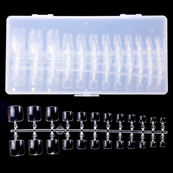 240Pcs/box Transparent Color Thin Artificial Toe Nail Art Tips Full Cover Toe False Nails Extension Toe Nails - Image 5