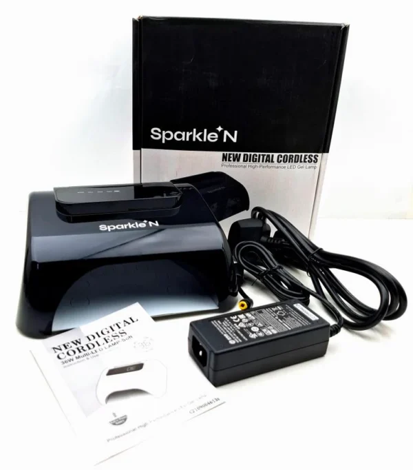 SPARKLE N New Digital Cordless Rechargable Professional High-Performance LED Gel Lamp build in power Battery - Image 2
