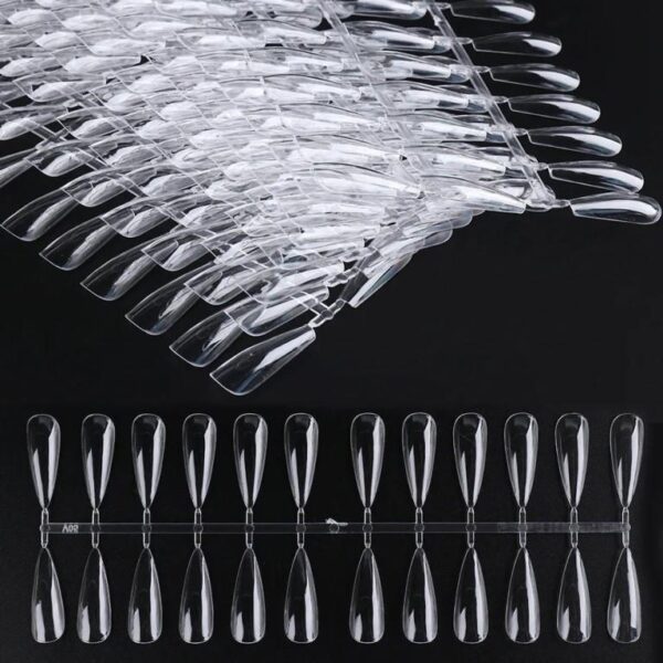 Transparent Nail Extension Full False Nails Tips Stiletto Shape Long Tips Diy Artificial Gel Nails For Manicures - Image 4