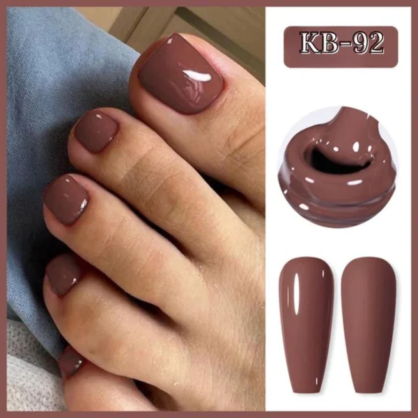 Nailcrafts 12ML Brown Gel Nail Polish Soak Off UV LED Semi Permanent Spring Summer Series Color For Nail art and Manicure - Image 2
