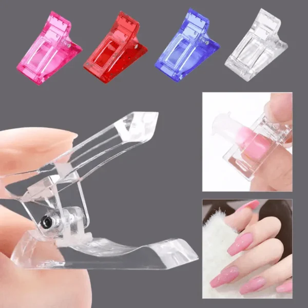 Set Of 2 Acrylic Nail Clips Poly Gel Quick Building Finger Extension. - Image 5