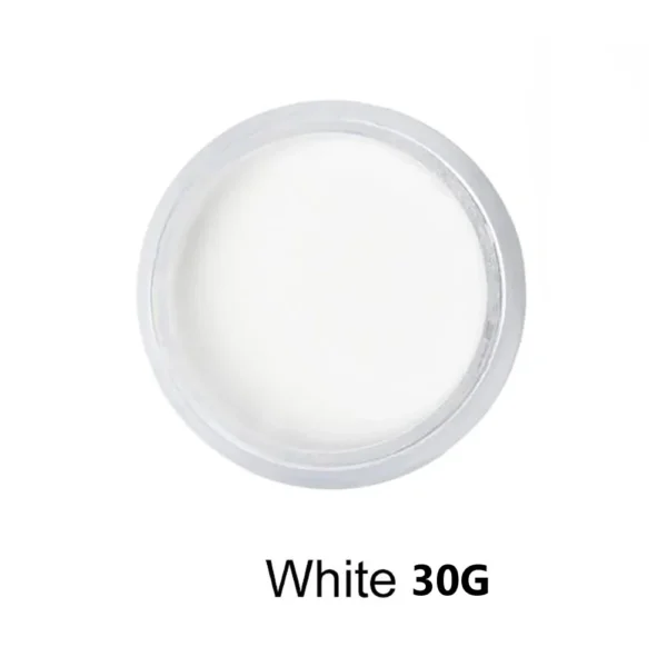 Nailcrafts Acrylic Powder 3D Nail Art and Tips French White Crystal Acrylic Powder For Nail And Manicure - Image 4