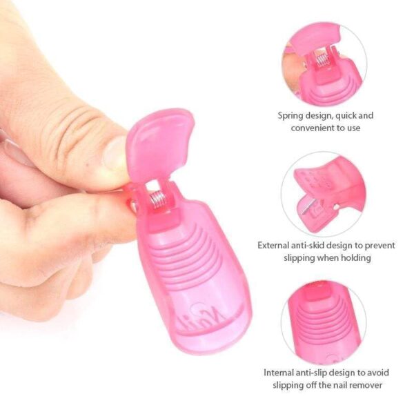 10pcs Gel Nail Polish Remover Clips Easy To Use Nail Polish Remover Clip For Salon's or Home Use. - Image 5