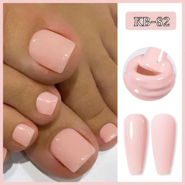 Nailcrafts Pastel Peach Pink Gel Nail Polish,Macaron Pink Gel Polish for DIY Nail Art and Manicure SaloN 12ML Bright PinkY Peach UV/LED Soak off Gel Polish For Manicure - Image 2