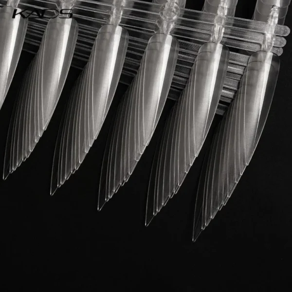 120pcs Long Stiletto Nails Color Swatch Practice Palette Sharp False Nail Art Tips Acrylic Salon Natural Clear Display Board - Image 5