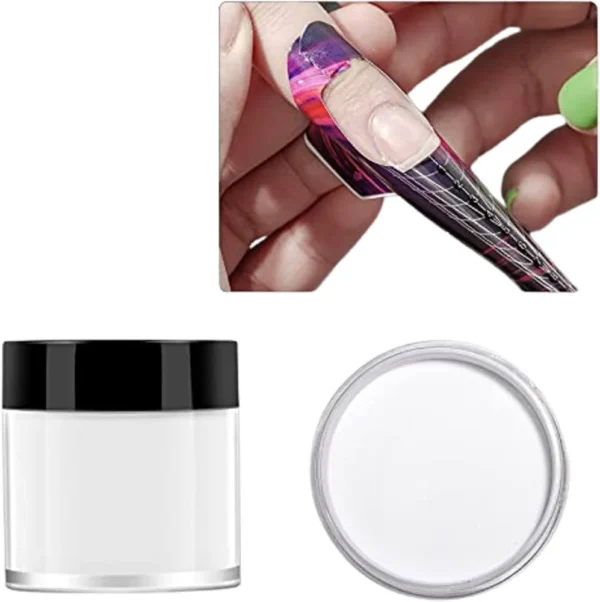 Nailcrafts Crystal Clear Acrylic Powder for Nail extension Ultra Smooth for nail art and decoration
