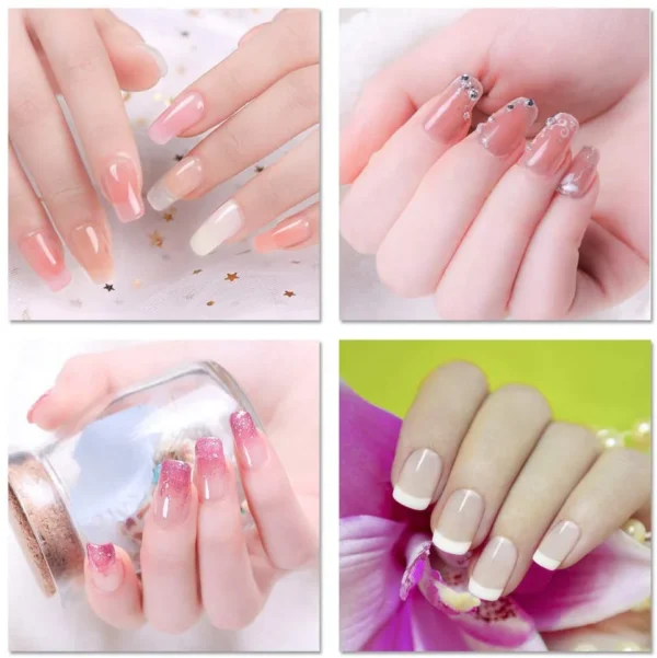 240PCS/Case Dual Forms Nail Mold for Poly Gel UV Gel 12 Size For Creating Salon Quality Polygel Nails at Home. - Image 2