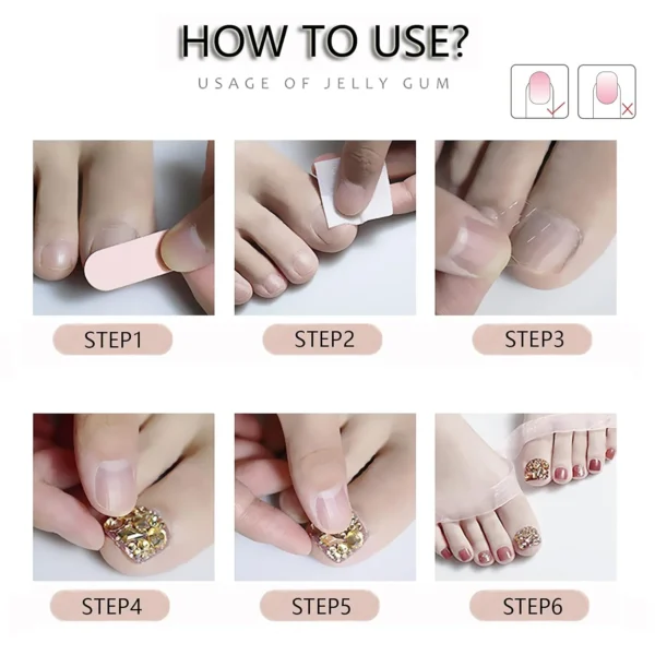 500PCS Half Cover Ballerina Nail Tips - Acrylic Nail Tips, 10 Size Clear Nail Tips, Half Cover Acrylic False Nail Tips With Box for Nail Tips Art Salons and Home - Image 2
