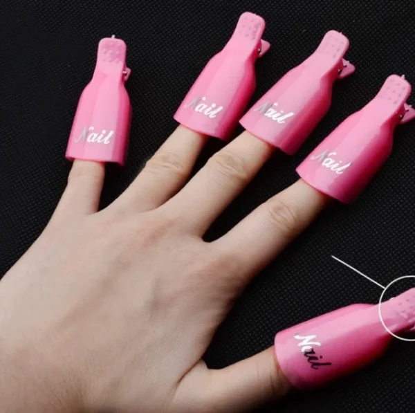 10pcs Gel Nail Polish Remover Clips Easy To Use Nail Polish Remover Clip For Salon's or Home Use. - Image 2
