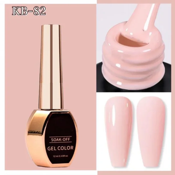 Nailcrafts Pastel Peach Pink Gel Nail Polish,Macaron Pink Gel Polish for DIY Nail Art and Manicure SaloN 12ML Bright PinkY Peach UV/LED Soak off Gel Polish For Manicure