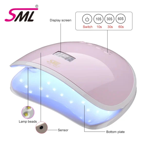 68w UV/LED Lamp Nail Art Led Lamp Fast Curing Gel Polish Dryer For Professional Nail Salons & Home Use. - Image 7