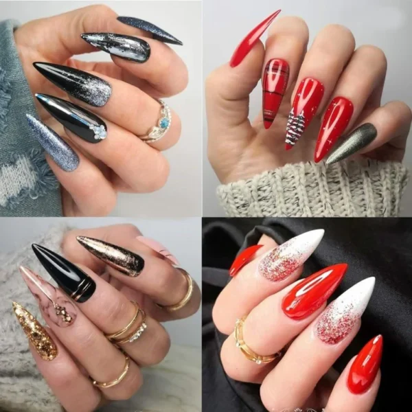 Transparent Nail Extension Full False Nails Tips Stiletto Shape Long Tips Diy Artificial Gel Nails For Manicures - Image 2