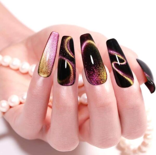 Nailcrafts 9D Double Tone Cat Eye UV LED Gel Nail Art Design Manicure Soak Off Cat Eyes Magnetic Gel Polish For Manicure and Nail art - Image 4