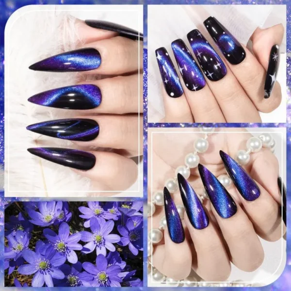 Nailcrafts9D Cat Eye Gel Nail Polish Galaxy Cat Magnetic Nail Polish Soak Off UV LED Gel Polish Nail Art Manicure - Image 3