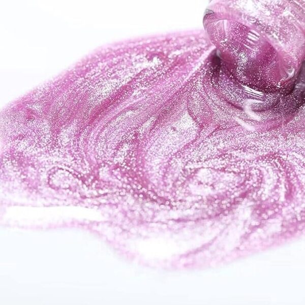 Nailcrafts Cat Eye Gel Nail Polish, Jelly Pink Cat Eyes Gel Polish Galaxy Soak off Cats Eye Gel Polish Magnetic for Nail Art Manicure - Image 2