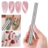 Steel Rod Cat Eye Magnet for Nails Design Cat Eye Magnetic Gel Nail Polish Magnet Wand Double-Head Nail Art Magnets Stick Nail Art Tools for DIY Home, Salon - Image 3