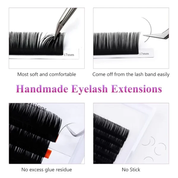 BLINK Lash Extension 0.07 Volume Eyelash Extensions D Curl Lash Extensions Individual Lash Extensions Mixed Length 8-15mm Professional Salon Use - Image 7
