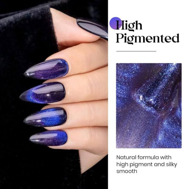 Nailcrafts9D Cat Eye Gel Nail Polish Galaxy Cat Magnetic Nail Polish Soak Off UV LED Gel Polish Nail Art Manicure - Image 6
