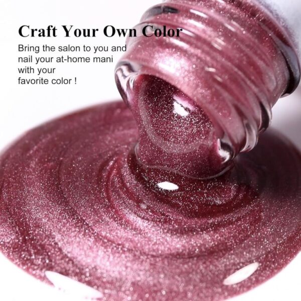 Nailcrafts Shineglow Cat Eye Gel Nail Polish Magnetic Uv Soak Off Gel Varnish Rosy Pink Clouds Light Nail Art Gel - Image 3