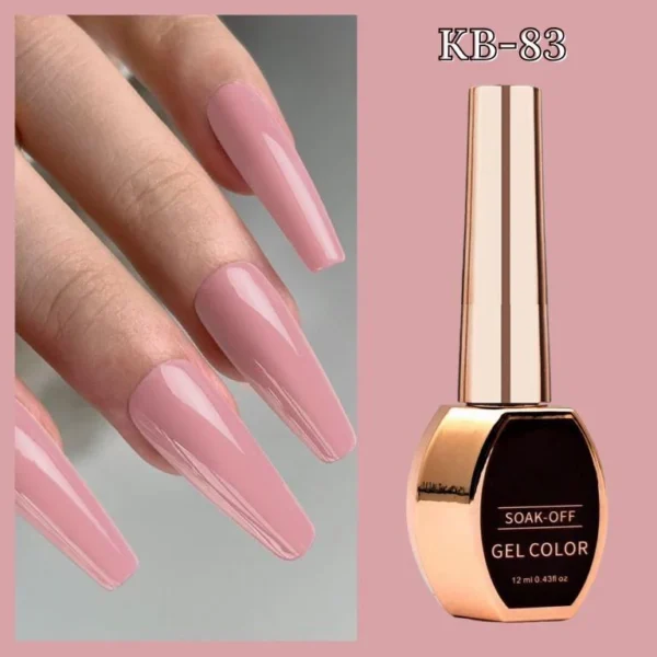 Nailcrafts Light Pink Gel Nail Polish, 12ml Baby Pink Color Gel Polish Soak Off LED Nail Polish Gel Nail Art Design Manicure Salon DIY at Home - Image 3