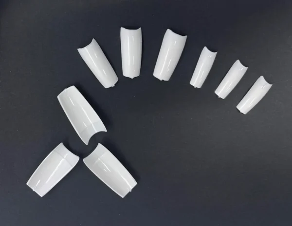 Nailcrafts C Curve Acrylic Half Cover Nail Tips white color French Nails Tips For Nail Art and Nail decoration - Image 3