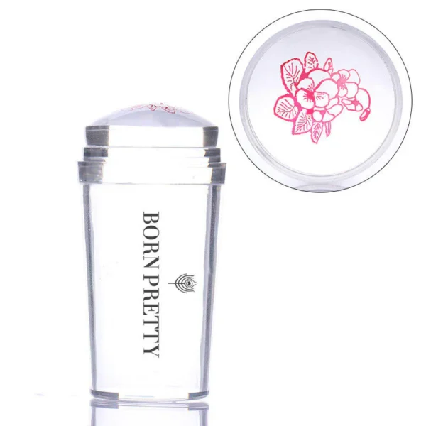 Nail Art Stamping Kit Lines Pattern Plate with 2 Stamping Polish and Stamper Scraper Tool For Nail art Stamping - Image 2