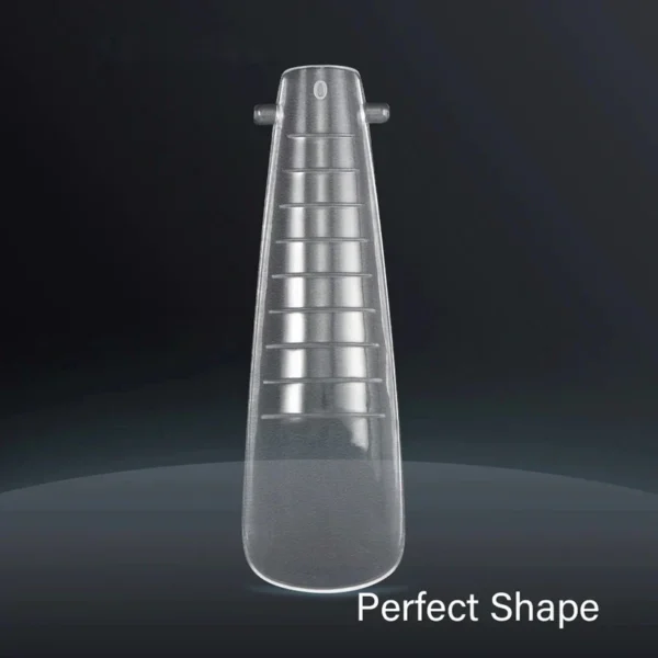 Dual Nail Forms,Long Ballet Extension Polygel Nail Forms Full Cover Nail Molds 12 Sizes for Solid Nail Gel Glue Nail Art Design (Extra Long Ballet) - Image 5
