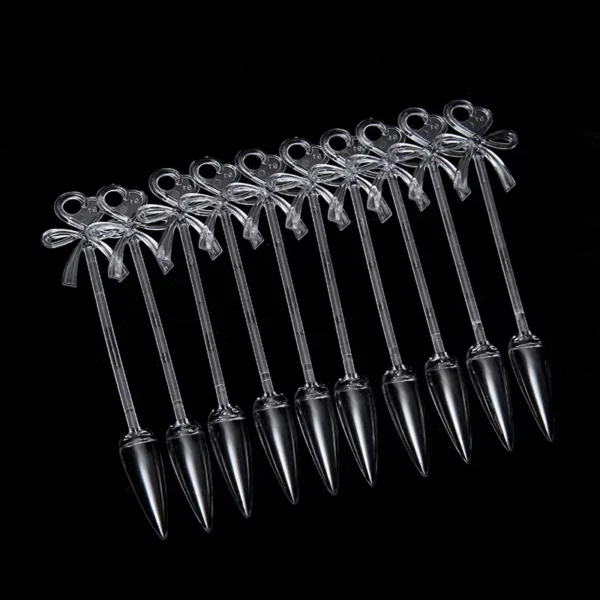 24Pcs/Set False Nails Tips Display Transparent Nail Art Polish Color Chart Palette With Buckle Ring Practice Manicure Tool