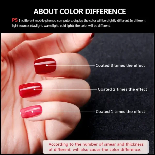 Nailcrafts 12ML Brown Gel Nail Polish Soak Off UV LED Semi Permanent Spring Summer Series Color For Nail art and Manicure - Image 4
