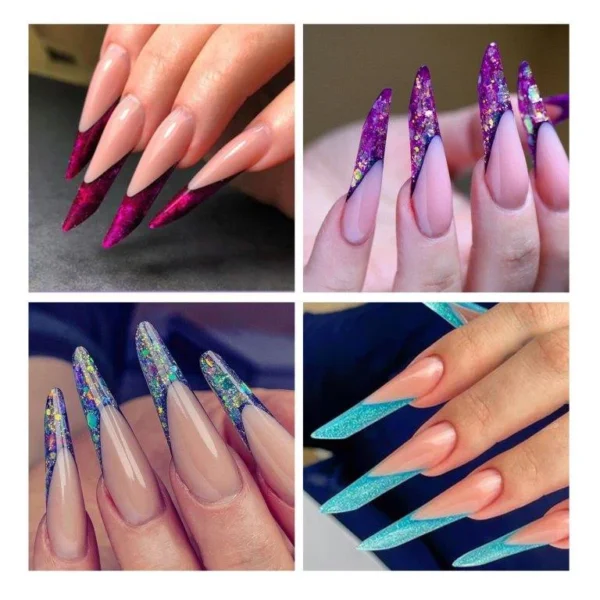 Polygel Nail Extension Kit High Quality Nail Molds Russian Almond Shape For Creating Salon Quality Polygel Nails at Home. - Image 2