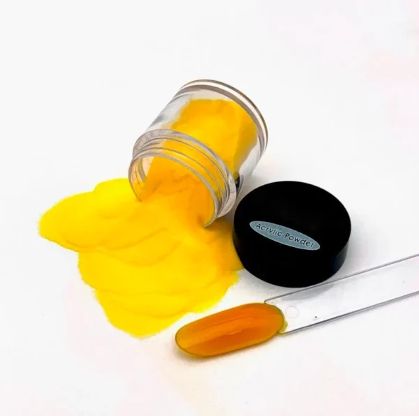 Nailcrafts Shiny Yellow Acrylic Powder Nail Extension Carving Crystal Powder for Professional Manicure Supplies