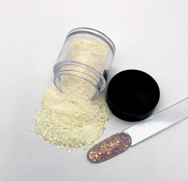 KWEEN Aurora Glitter Acrylic Powder Extra shinny beautiful coverage Powder for nail extension and decoration