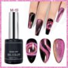 Nailcrafts 9D Double Tone Cat Eye UV LED Gel Nail Art Design Manicure Soak Off Cat Eyes Magnetic Gel Polish For Manicure and Nail art