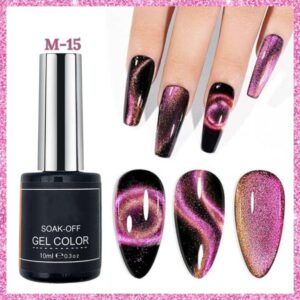 Nailcrafts 9D Double Tone Cat Eye UV LED Gel Nail Art Design Manicure Soak Off Cat Eyes Magnetic Gel Polish For Manicure and Nail art