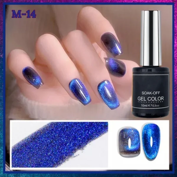 Nailcrafts9D Cat Eye Gel Nail Polish Galaxy Cat Magnetic Nail Polish Soak Off UV LED Gel Polish Nail Art Manicure - Image 2