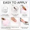 Nailcrafts USA Professional Nude Peach Acrylic Powder for Nail Art, Fine Quality Polymer EMA Powder For Extensions, Dipping, and Manicure - Image 2