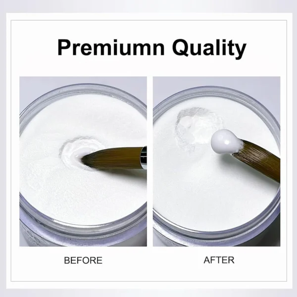 Nailcrafts Acrylic Powder 3D Nail Art and Tips French White Crystal Acrylic Powder For Nail And Manicure - Image 2