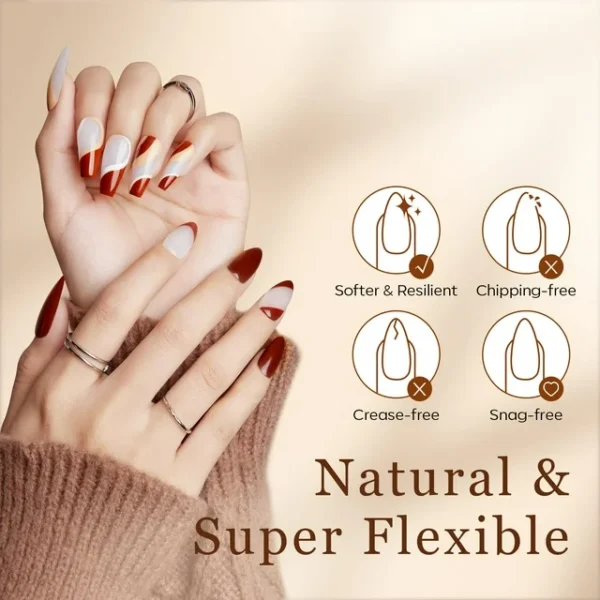 Medium Almond Nail Tips 500Pcs Pre-Shaped Half Matte Full Cover False Nails Gel Nail Tips Stronger Adhesion Acrylic False Press on Nails for Nail Extension Nail Art - Image 3