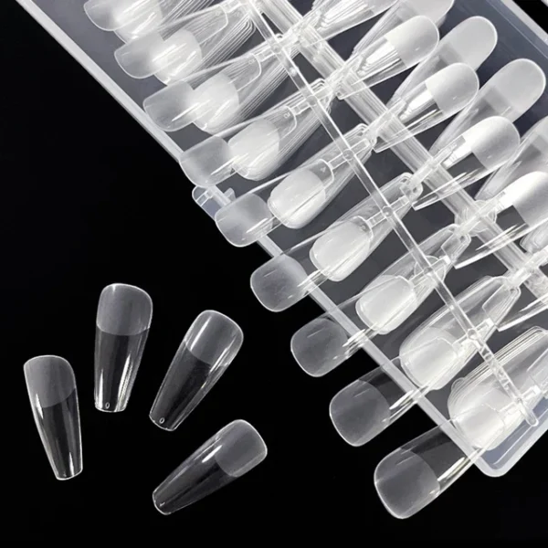 Soft Gel Full Cover Nail Tips, High Transparency And Light Thin 12 Sizes Clear 240PCS Gel Nail Tips Acrylic Tips with box for Nail Salons and DIY Nail Art - Image 5